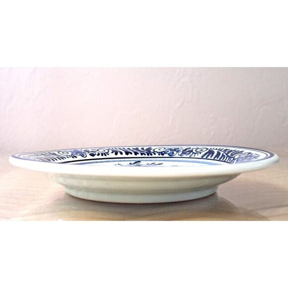 Antique Delft 5.5" Plate Handpainted Koninklijke Goedewaagen Holland Bird Floral - Picture 5 of 5